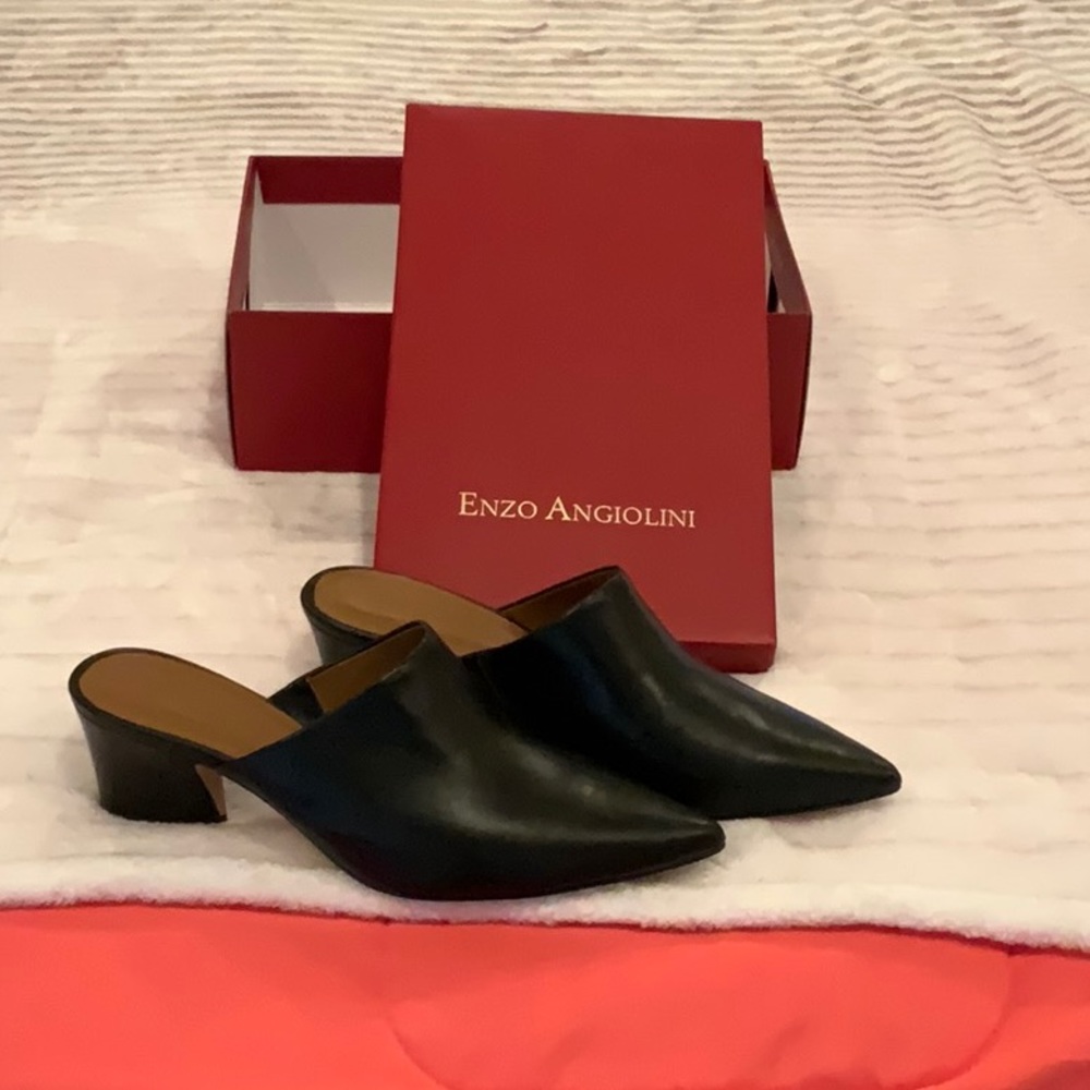 Enzo Angiolini Mules like new, worn once!